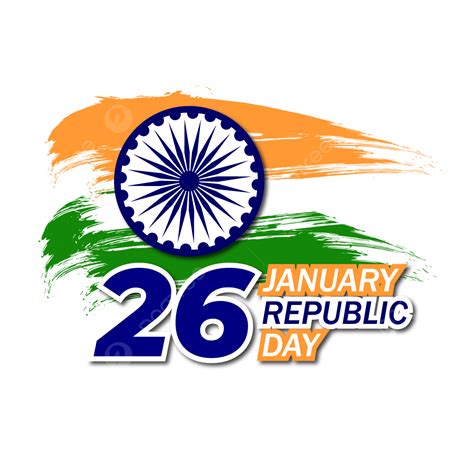 26-Jan Vector Hd Images, 26 January Republic Day With National Flag, 26 ...