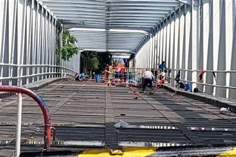 Perbaikan Jembatan Mojo Diyakini Selesai Tepat Waktu Desember