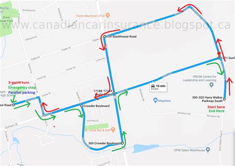 Newmarket Road Test Map