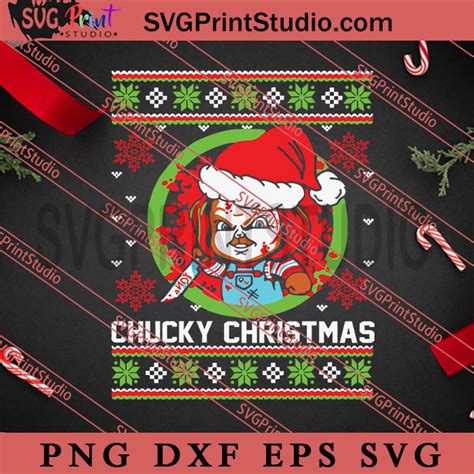 Chucky Christmas Horror Killer Svg Merry Christmas Gift Svg Xmas