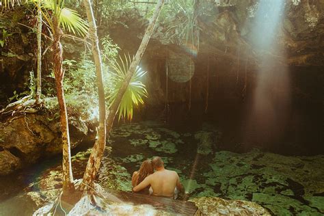 Tulum Cenote Day After Adventure Couples Session — Oregon Wedding Photographer - Andie Avery ...