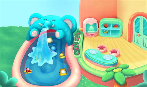 [Game] Dr. Panda Swimming Pool :: Behance