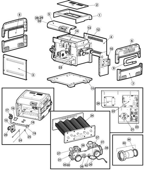 Hayward Universal H-Series Low NOx Induced Draft Pool & Spa Heater ...