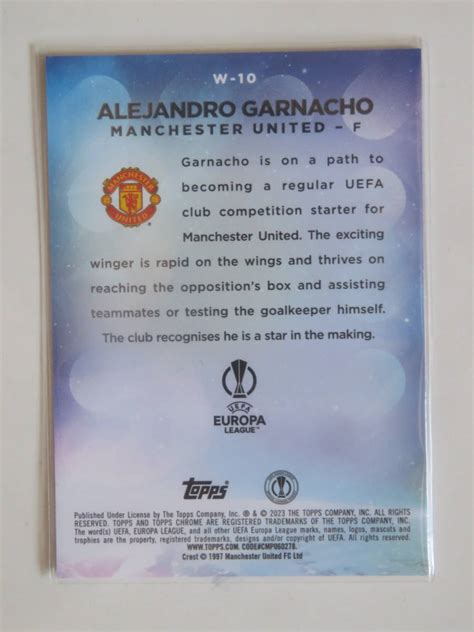 Topps Chrome Uefa Alejandro Garnacho