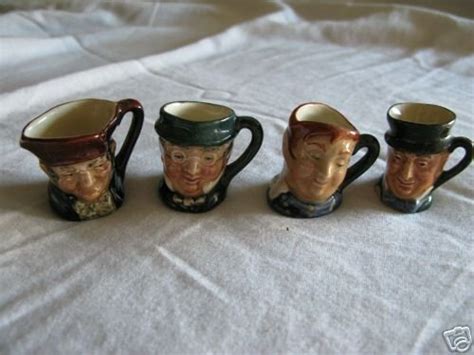 4 MINI ROYAL DOULTON TOBY MUGS | #37007797