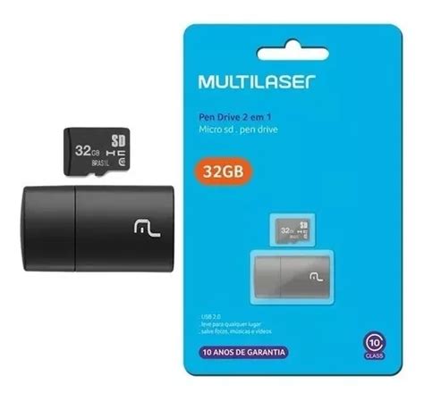 Pen Drive 2 Em 1 Leitor Usb E Cartão Memória Classe 10 32gb MercadoLivre