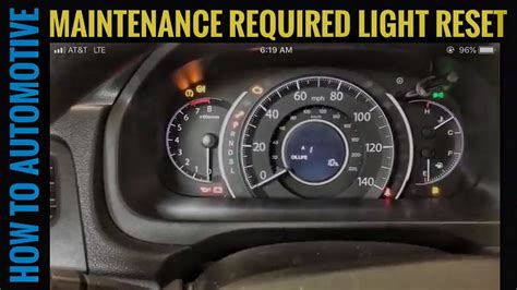 How To Reset Maintenance Required Honda Crv