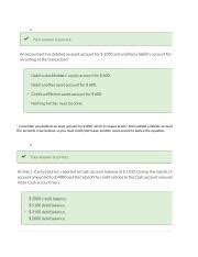 Week 2 Quiz Acct 503 Xlsx 1 Remember You Debited An Asset Account