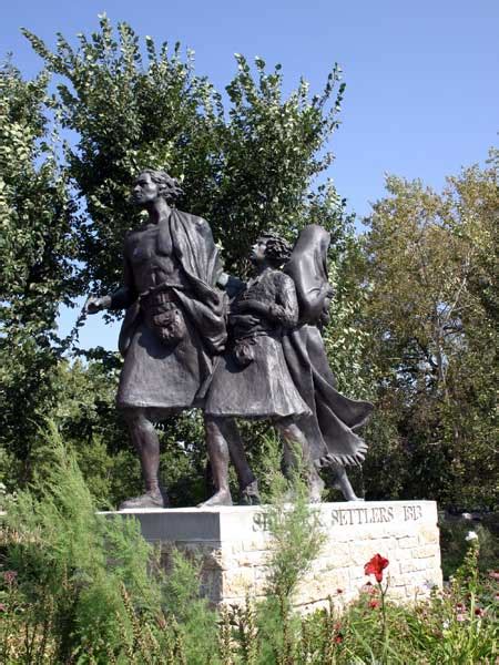 Historic Sites of Manitoba: Selkirk Settlers Monument (Waterfront Drive, Winnipeg)