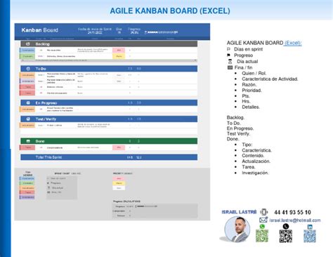 Agile Kanban Board (Excel) | PDF