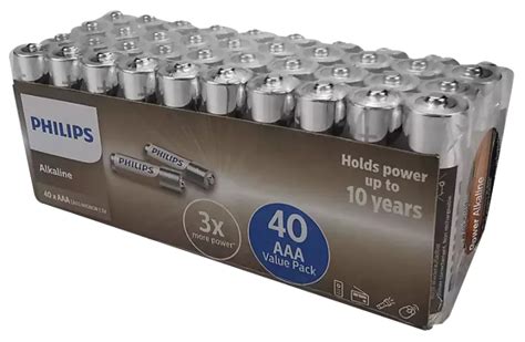 PILE ENTRY ALKALINE AAA 40 Foil Pack LR03A40F 10 DPA EUROPE