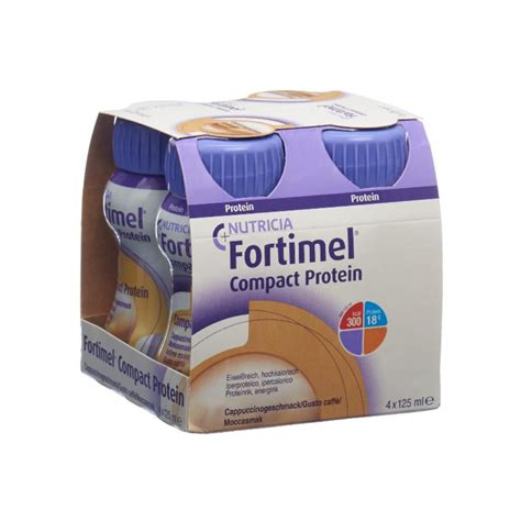 Fortimel Compact Protein Cappuccino 4x125ml Kaufen Kanela