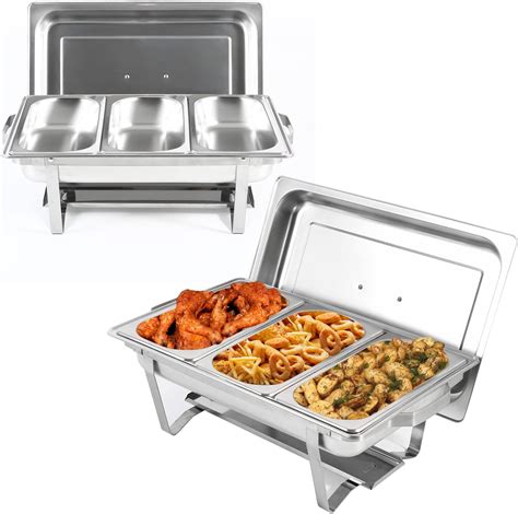 Restlrious Chafing Dish Buffet Set Stainless Steel 8 Qt