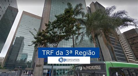 Empregos TRF 3ª Região Estágio 2023 JC Concursos