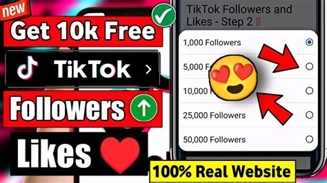 Get Free K Likes Followers In Minutes Free Tiktok Followers