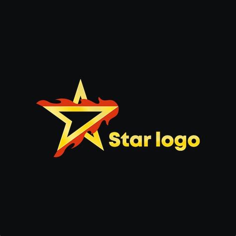 Vetor De Logotipo De Estrela Dourada Design De Estilo Abstrato