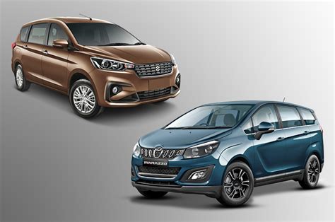 New Maruti Suzuki Ertiga Vs Mahindra Marazzo Specifications Comparison