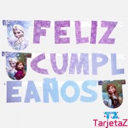 Guirnalda Feliz Cumpleanos Frozen TarjetaZ