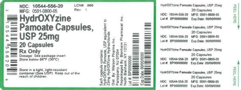 Hydroxyzine Pamoate (Blenheim Pharmacal, Inc.): FDA Package Insert