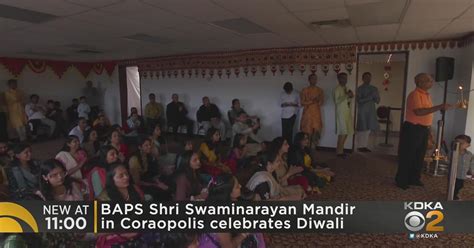 BAPS Shri Swaminarayan Mandir in Coraopolis celebrates Diwali - CBS Pittsburgh