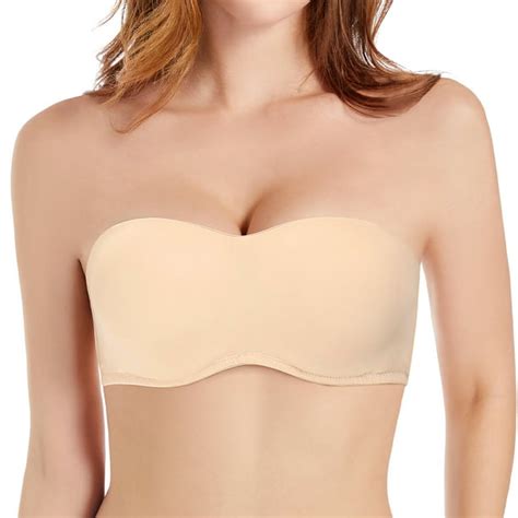 Yandw Strapless Full Coverage Push Up Removable Pads Multiway Convertible Underwire Bandeau Bras