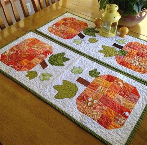 Scrappy Pumpkin Table Runner Tutorial With Images Pumpkin Table