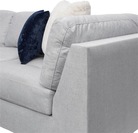 Josie 2 Piece Sectional With Right Facing Chaise And Ottoman Light