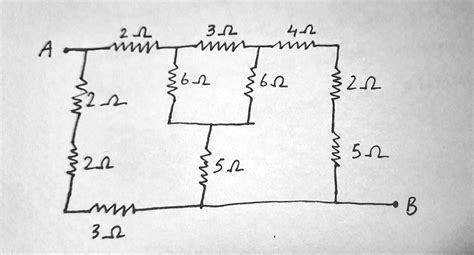 Solved Determine Equivalent Resistance Between Terminals A And B