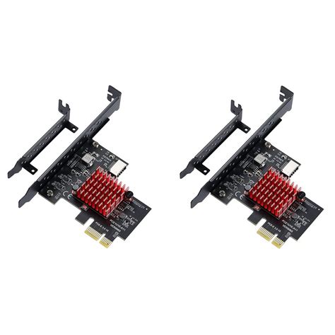 2x Pcie Usb 3 1 Gen2 Type E Expansion Card 10gbps Pci Express 3 0 1x To 20pin Panel Type C