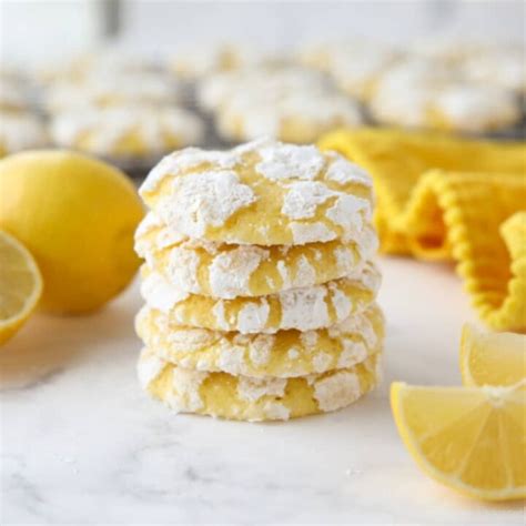 Lemon Crinkle Cookies Dessert Now Dinner Later