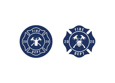 Firefighter emblem logo design. in a classic concept 28121295 Vector ...