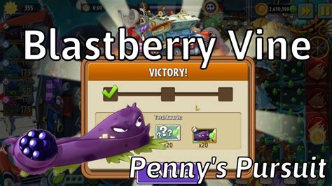 Plants Vs Zombies 2 Penny Pursuit Blastberry Vine Week 214 Day 1 5