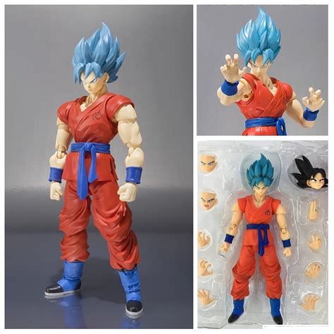 Articulado Cm Dragon Ball Shf Goku Blue Pvc Action Figure Boneco