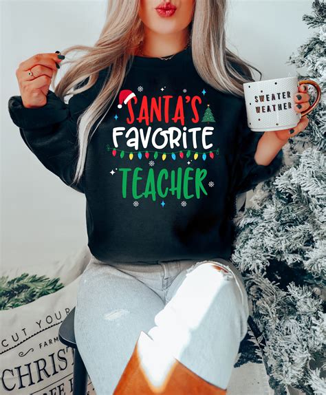 Santas Favorite Teacher Png Teacher Christmas Christmas Teacher