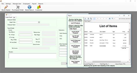 Inventory With Payroll System In VB Net And MySQL Database With Source