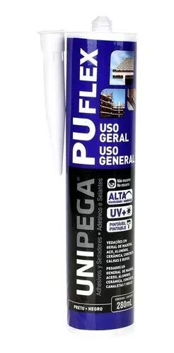 Sellador UNIPEGA Selante Pu Flex Uso Geral Preto 280ml MercadoLibre