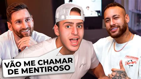 Jon Vlogs Sobre Encontro NEYMAR E MESSI YouTube