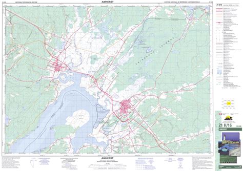 21H/16 Amherst Topographic Map Nova Scotia | Maps & More