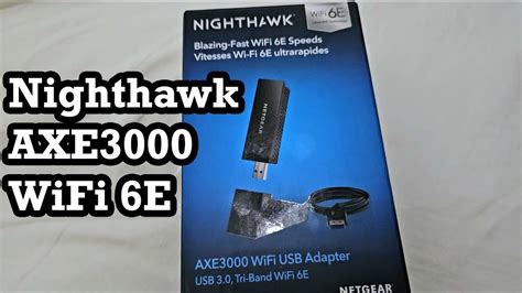 NETGEAR Nighthawk WiFi 6E USB 3 0 Adapter AXE3000 Tri Band Wireless