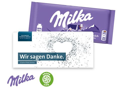 MILKA Schokoladentafel Bedrucken