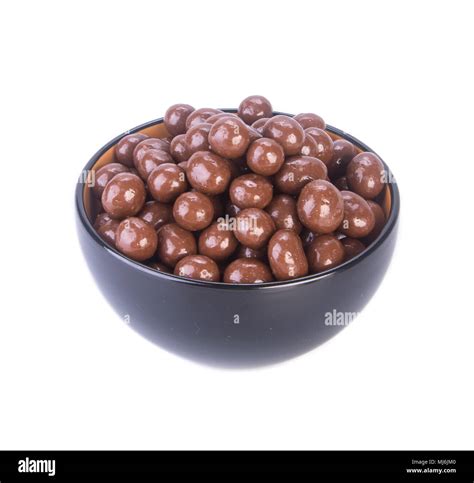 chocolate balls chocolate balls  bowl   background stock photo