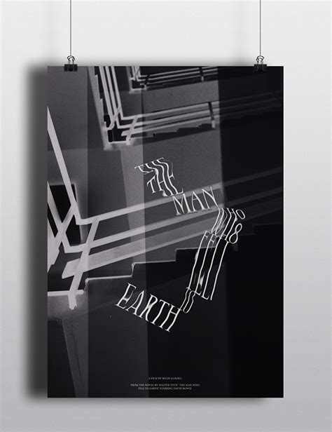 Typographic film poster - The Man Who Fell To Earth on Behance