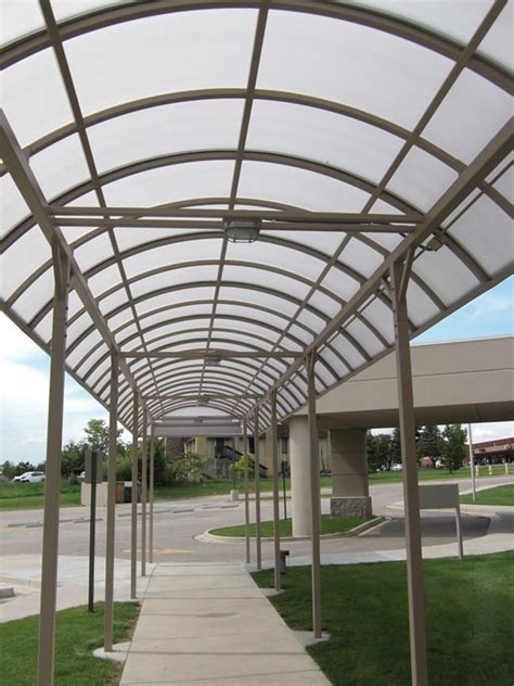 Metal entrance canopy - H&H Metals | Spivak Vision Center