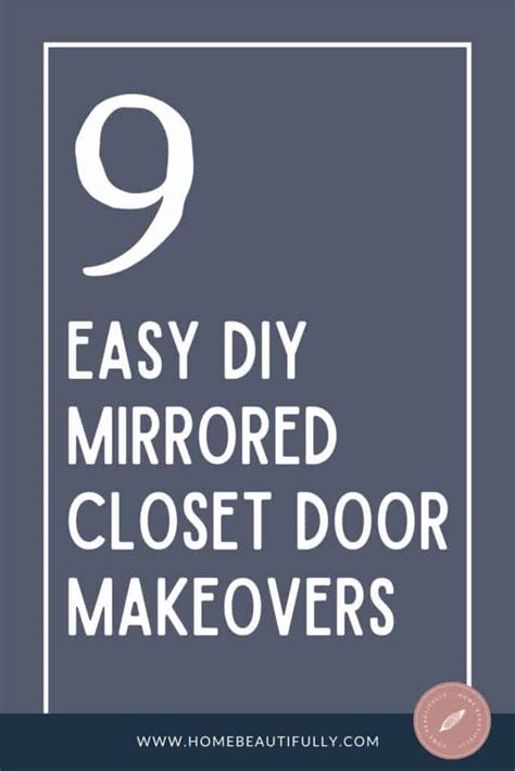 9 Amazing DIY Mirrored Closet Door Makeovers [Cheap & Easy]