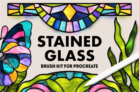 Stained Glass Brushes For Procreate Design Cuts