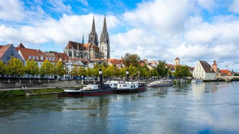 Odwied Najpi Kniejsze I Historyczne Miasto Niemiec Regensburg