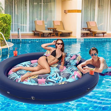 LUSVNEX Tanning Pool Lounger Float Suntan Tub For Sunbathing