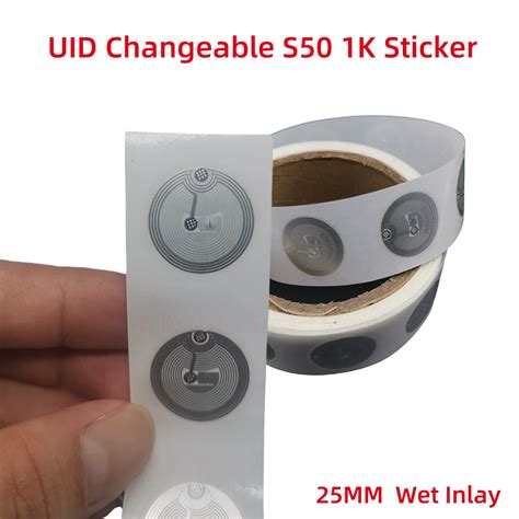 25mm 13 56MHz UID Writable Sector 0 Block 0 Changeable S50 1K NFC