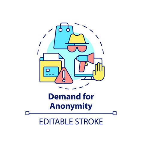 Demand For Anonymity Concept Icon Privacy Customer Behavior Trend