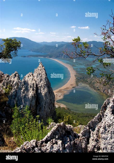 Aerial View Of Turtle Beach Iztuzu Dalyan Turkey Stock Photo Alamy